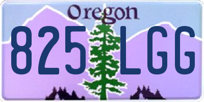 OR license plate 825LGG