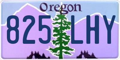 OR license plate 825LHY