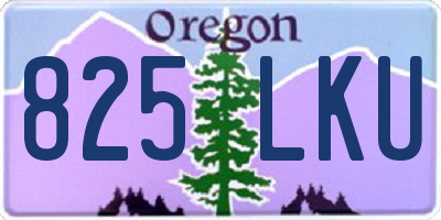 OR license plate 825LKU