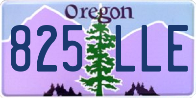 OR license plate 825LLE