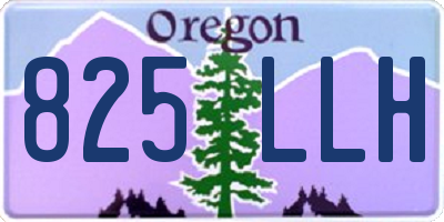 OR license plate 825LLH