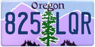 OR license plate 825LQR