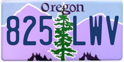 OR license plate 825LWV