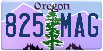 OR license plate 825MAG