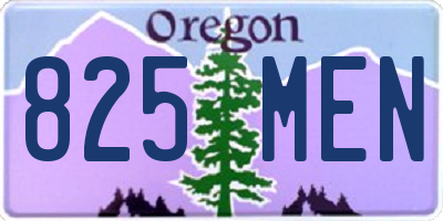 OR license plate 825MEN