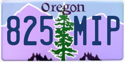 OR license plate 825MIP