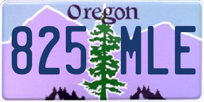 OR license plate 825MLE