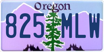 OR license plate 825MLW