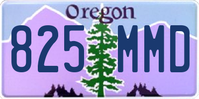 OR license plate 825MMD