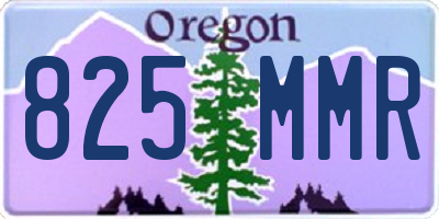OR license plate 825MMR