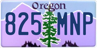 OR license plate 825MNP