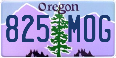 OR license plate 825MOG