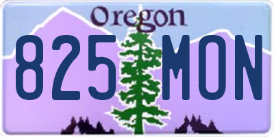 OR license plate 825MON