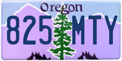 OR license plate 825MTY