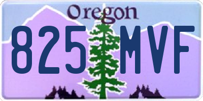 OR license plate 825MVF