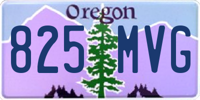 OR license plate 825MVG
