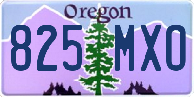 OR license plate 825MXO