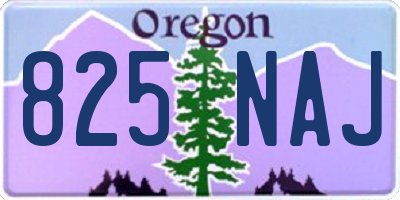 OR license plate 825NAJ