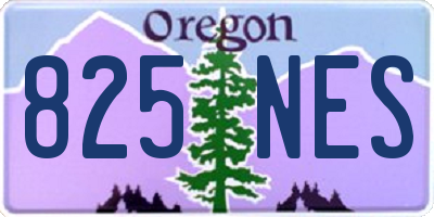 OR license plate 825NES