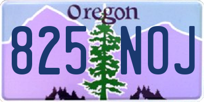 OR license plate 825NOJ