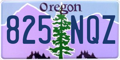OR license plate 825NQZ