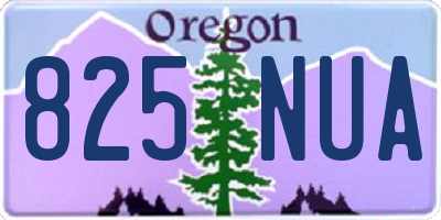 OR license plate 825NUA