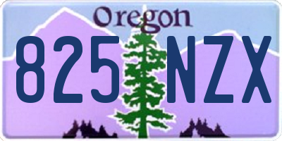 OR license plate 825NZX