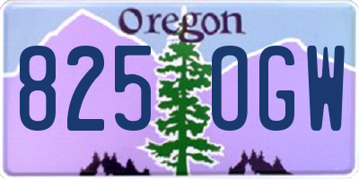 OR license plate 825OGW