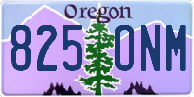 OR license plate 825ONM