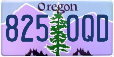 OR license plate 825OQD