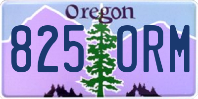 OR license plate 825ORM