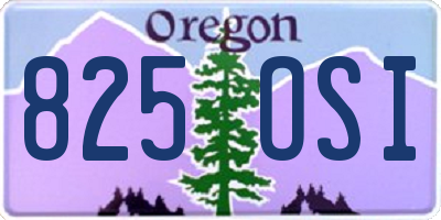 OR license plate 825OSI