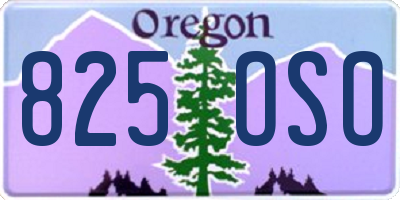 OR license plate 825OSO