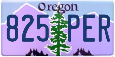 OR license plate 825PER