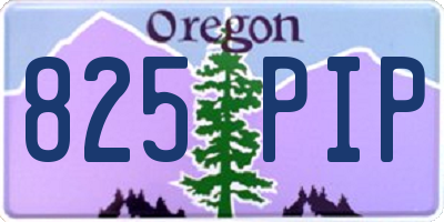 OR license plate 825PIP