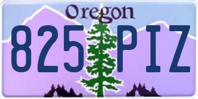 OR license plate 825PIZ