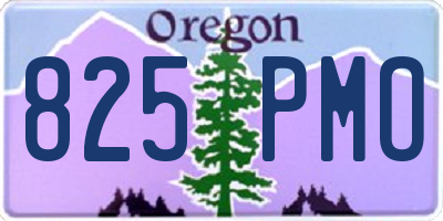 OR license plate 825PMO