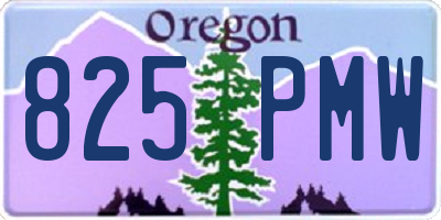 OR license plate 825PMW