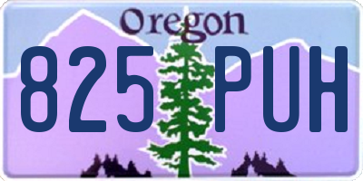 OR license plate 825PUH