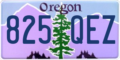 OR license plate 825QEZ