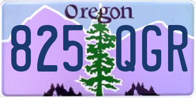 OR license plate 825QGR
