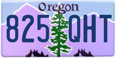 OR license plate 825QHT