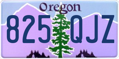 OR license plate 825QJZ