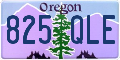 OR license plate 825QLE