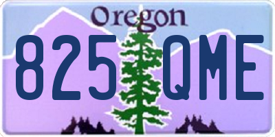 OR license plate 825QME