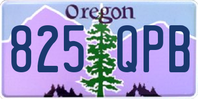 OR license plate 825QPB