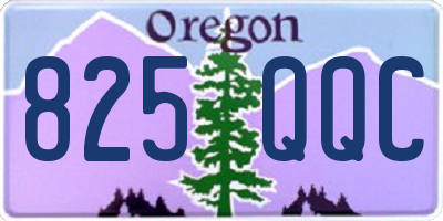 OR license plate 825QQC