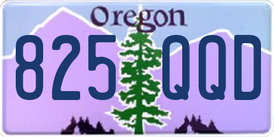 OR license plate 825QQD