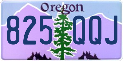 OR license plate 825QQJ
