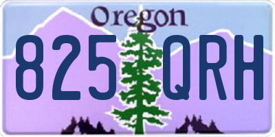 OR license plate 825QRH